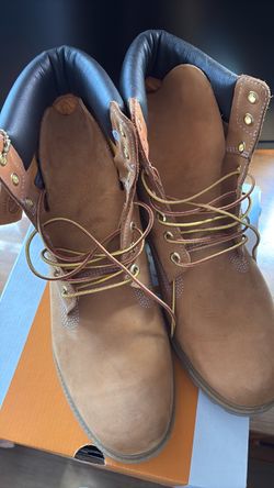 Timberland Men's Premium Waterproof Boots - Wheat Yellow, Size 13 (Worn 4x)