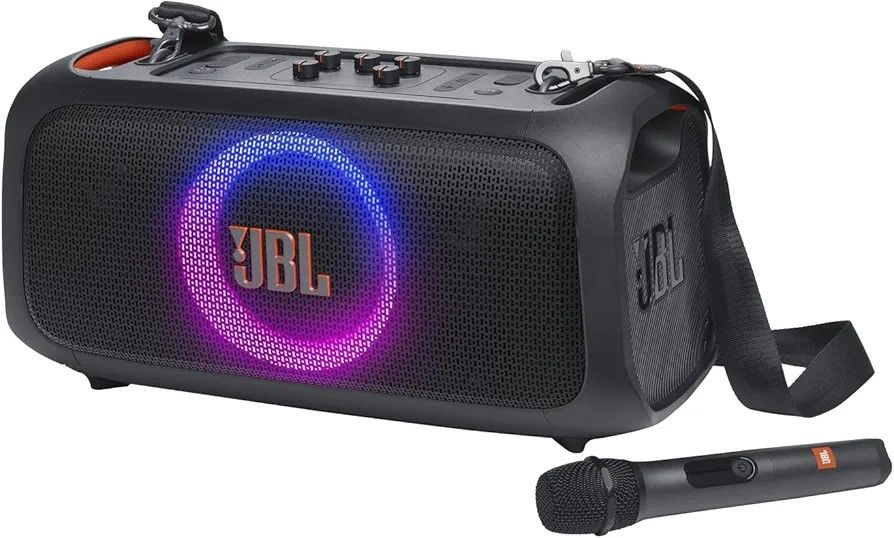 New JBL Party Box One The Go With 2 Wireless Microphones (NEW)