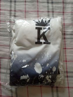 White Graphic T-Shirt with Crown K Print