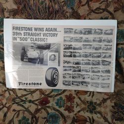 1962 Indy 500 Advertisement