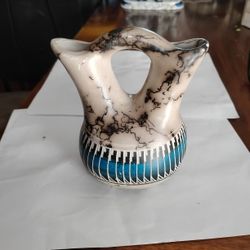 Navajo Horse Hair Wedding Vase