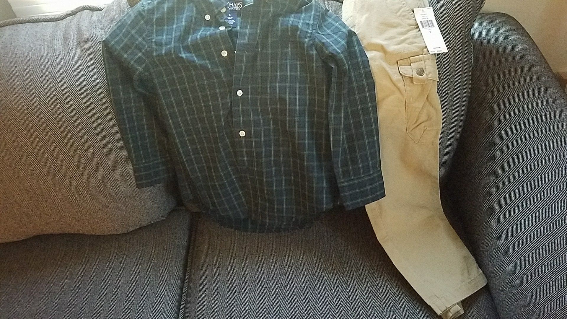 Boys chaps pants and shirt size 5