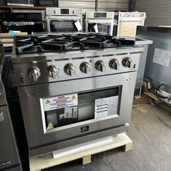 ‼️BRAND NEW FORNO 36” STAINLESS STEEL PROFESSIONAL 6 BURNER GAS RANGE‼️DELIVERY‼️ PAYMENTS‼️
