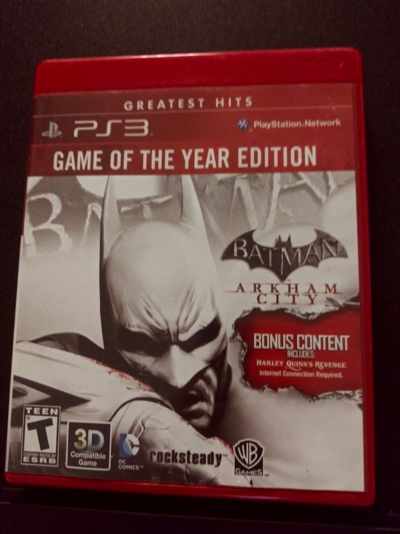 Batman Arkham City GOTY ps3