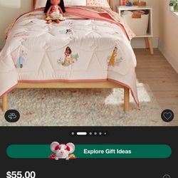 Brand New Twin Size Princess Disney Pillowfort Bedding