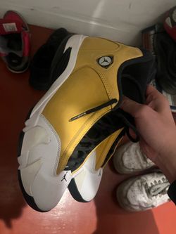 Yellow and black 14s size 9.5 for sale