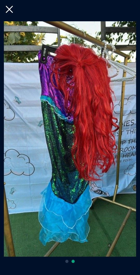 Little mermaid
Size small No wig
Costume