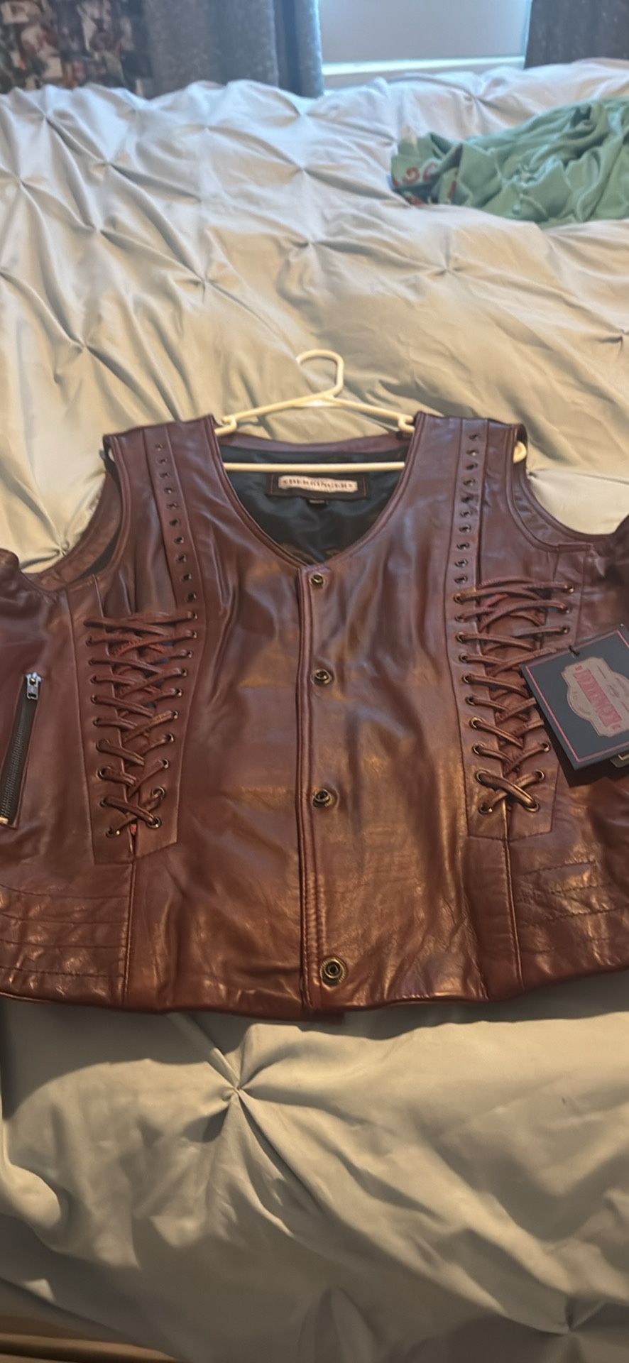 Women’s Leather Vest
