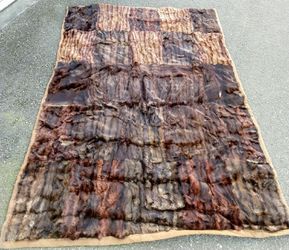 Genuine Mink Fur Blanket Throw Bedcover 7'x5' Thumbnail