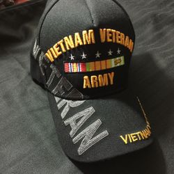 Vietnam Veteran Army Hat NEW