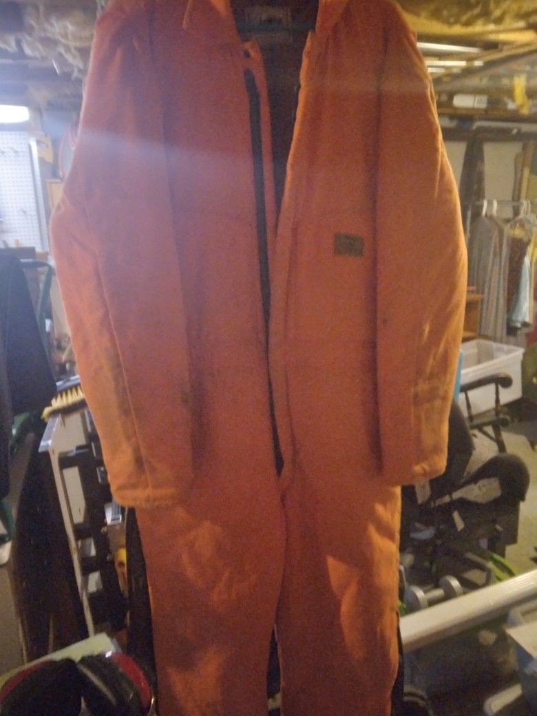 Insulated Orange Full Coverall