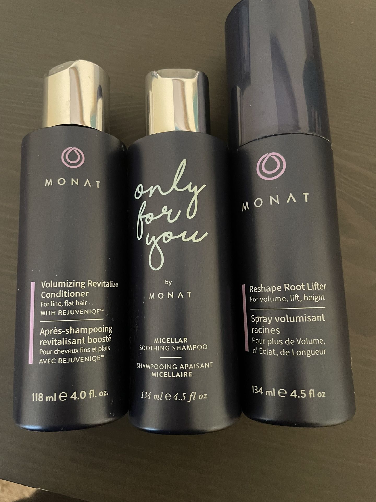 Monat shampoo, conditioner, & root lifter