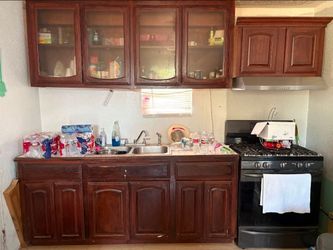 Solid wood cabinets
