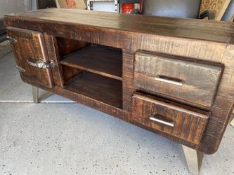 Unique Solid Wood TV Stand