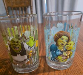 Shrek Collector Drinking Glasses Set of 2