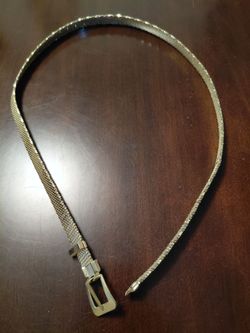 Vintage gold metal belt from late fifties, early sixties