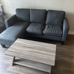Brand new coffee table and couch