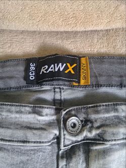 Raw X Skinny Jeans 36x30 Gray