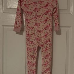 Brand New Toddler Pink/Bows Sleep & Play Size 2T