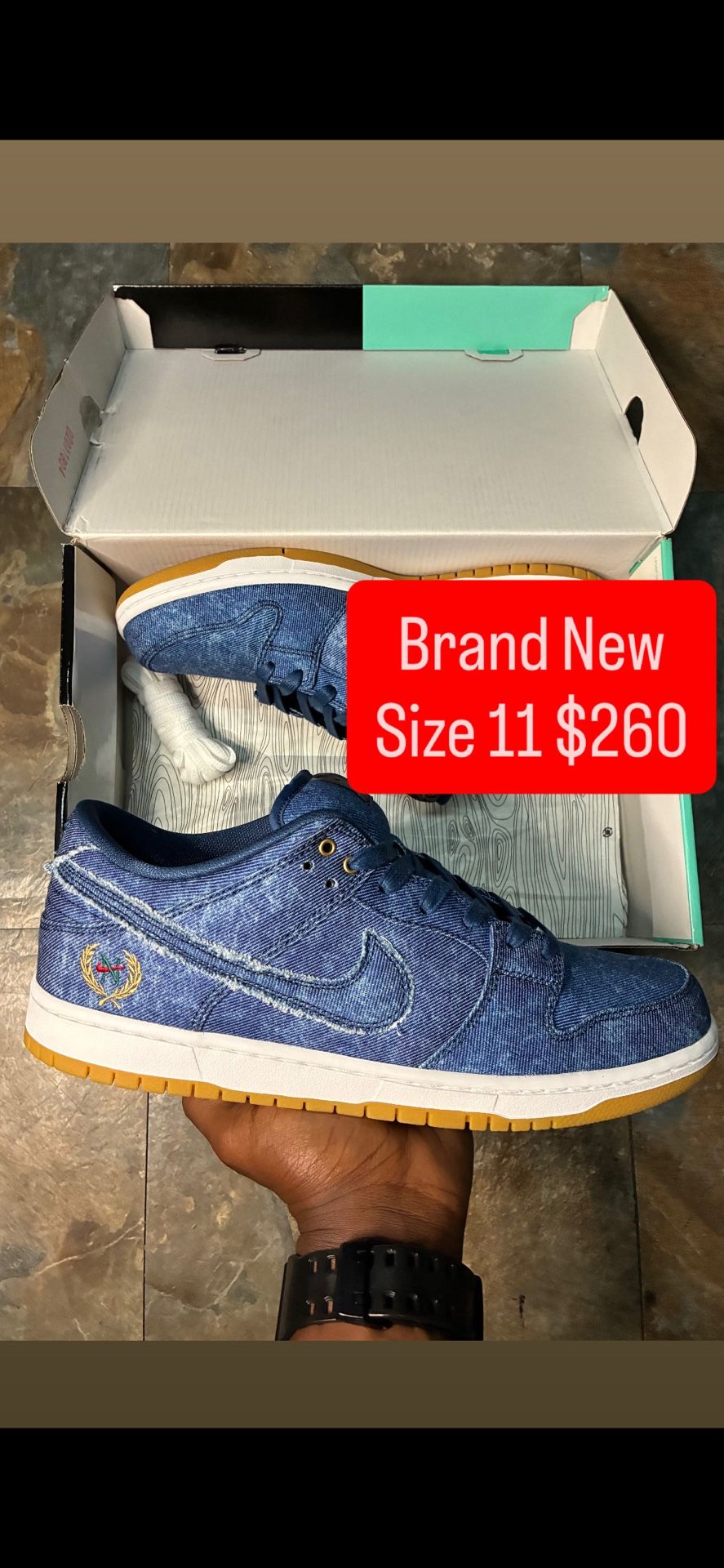 Size 11 “Biggie East West” Nike SB Dunk Low