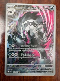 Pokemon Galarian Obstagoon 245/217 Ascended Heroes Full Art Rare Holo NM/M