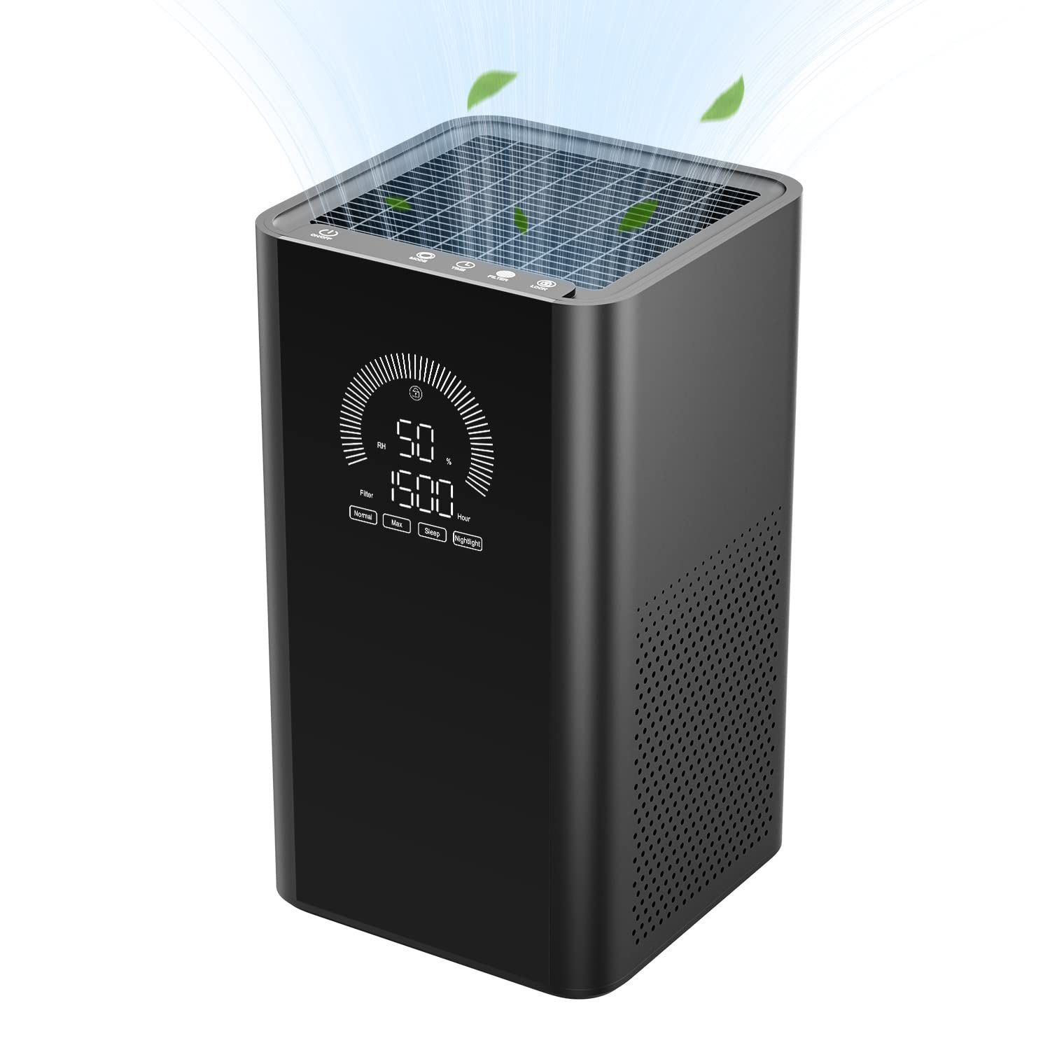 Druiap Air Purifiers for Home Large Room Up to 206~1084 Ft², H13 True HEPA Filter Air Cleaner Filterable 99.97% Bad Air/Smoke/Pet Dander/Odor/for Bedr