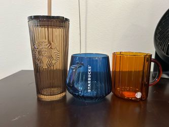 Starbucks glass cups
