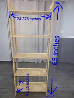 Excellent condition IKEA IVAR Solid wood 5-shelf Bookcase/storage unit(fully assembled)