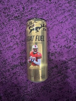 Jerry Rice Autographed Goat Fuel Drink 