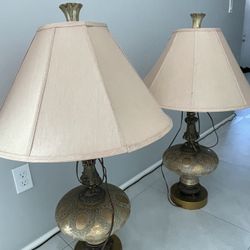 2 Vintage 36” tall MCM (Mid-Century Modern) Hollywood Regency" style! Probably 1960s.