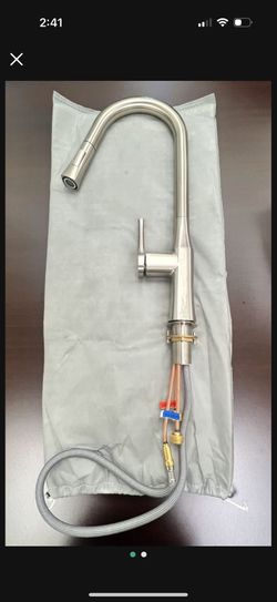 Premium Kitchen Faucet: Brushed Nickel – Brand New