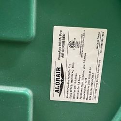 PureAiro HEPA Pro Air Scrubber 