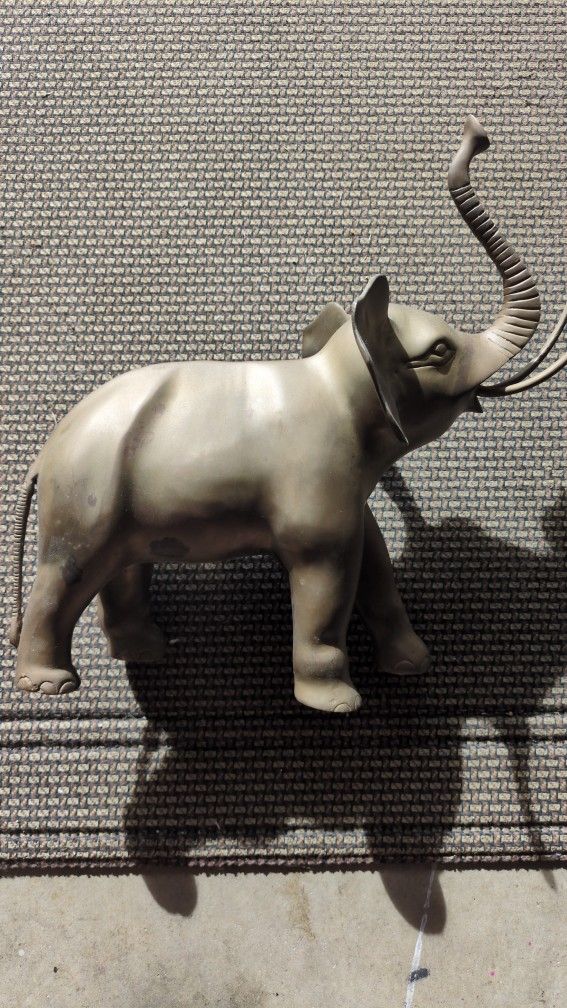 Vintage Brass Elephant Statue – Made in India