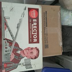 Antique Gilbert Erector Rocket Launcher Set