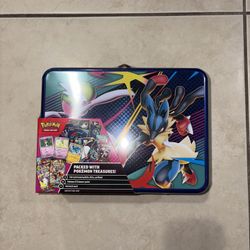 Pokemon 2025 Fall Mega Collector Chest Tin Box - 6 Packs & 3 Foil Cards