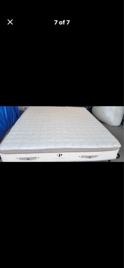 Plushbeds, The Luxury Bliss Organic Hybrid Latex Mattress, King, Firmness: Medium Like New