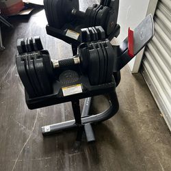 Bow flex weights And bench 
