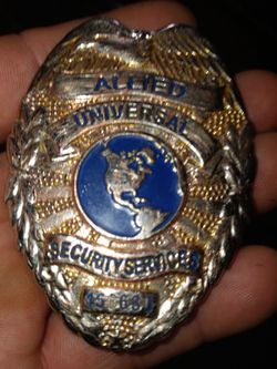 Allied universal security services  badge