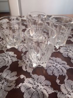Vintage Crystal Shot Glasses