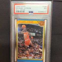 Michael Jordan Fleer #120 Psa 7