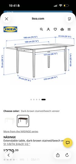 Extendable Dining IKEA Table