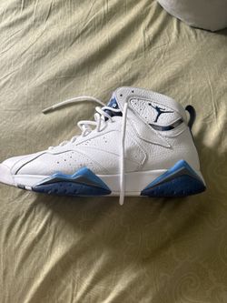 Air Jordan 7 Retro White French Blue Basketball Shoes Men's size 13