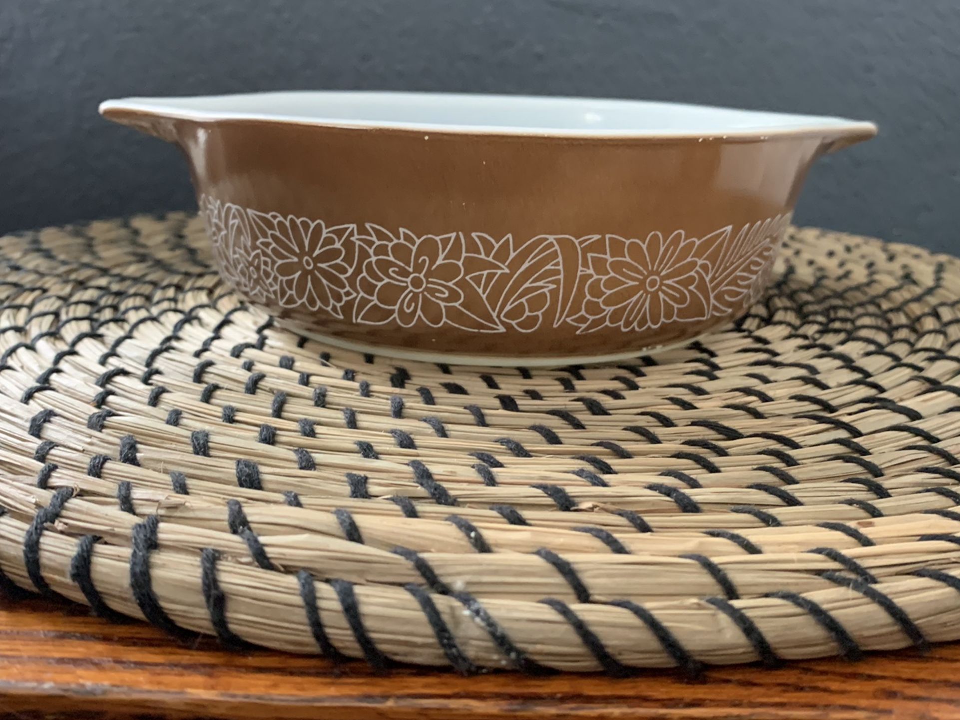 Vintage Pyrex Woodland Pint Casserole