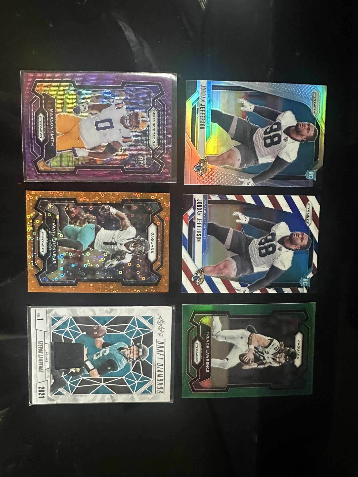 Jacksonville Jaguars Football Card Lot Of 9 Cards