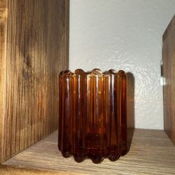 Brown Tea light vase 
