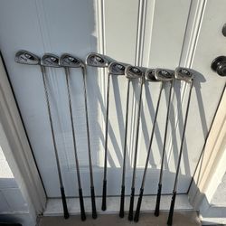 Ping i3 Plus + Iron Set 4-PW UW SW Black Dot Regular Flex Steel Shafts Right handed. 