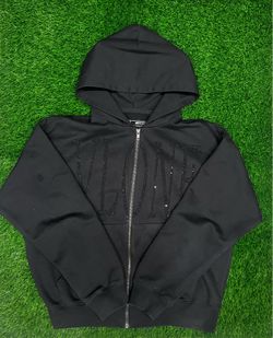 Vlone Black Rhinestone Jacket Zipup