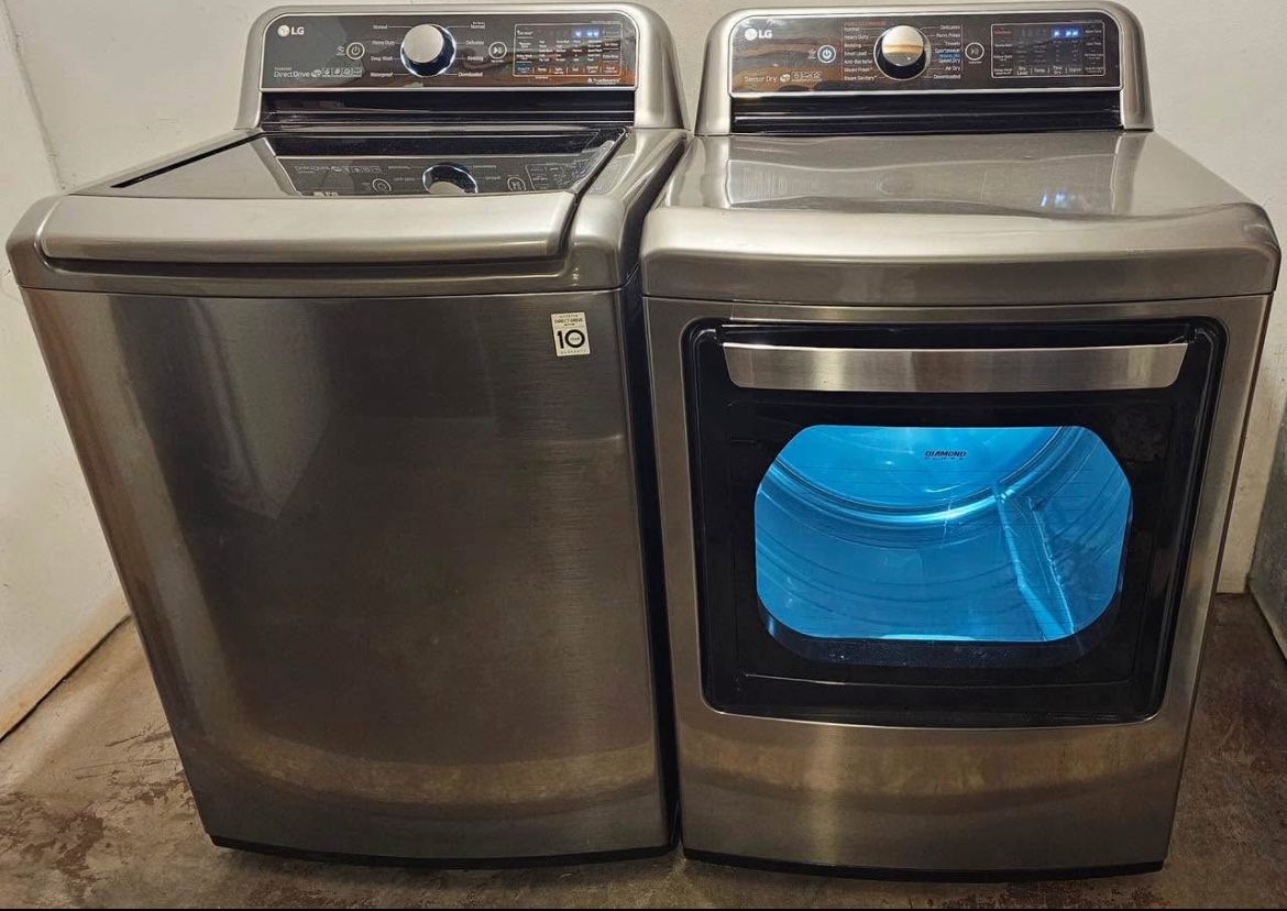 LG TurboWash Steam Washer & Dryer Set 