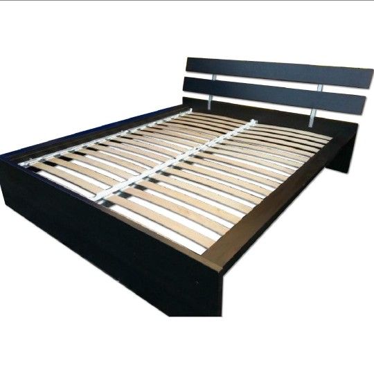 Full Size Hopen Bed Frame Optional Memory Foam Matress