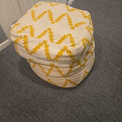 2 Poofs / Large Beanbag Chairs 